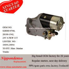 Nippondenso Starter Motor 0280009760 para Hino 24V, 4,5kw, 11t